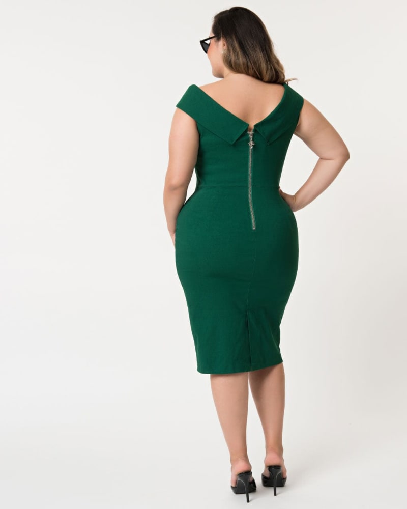 Barbie x Unique Vintage 1960s Style Green Sheath Dress Green